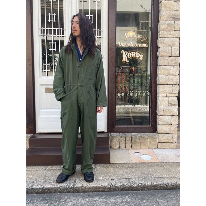 80s US ARMY COTTON SATEEN ALL IN ONE Size L | K 80s US ARMY COTTON SATEEN ALL IN ONE Size L | K