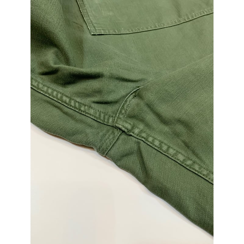 60s US ARMY OG-107 COTTON SATEEN BAKER PANTS Si...