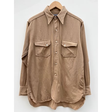 40s PENDELTON "WOOL GABARDINE" WESTERN SHIRT MADE IN USA 🇺🇸 Size M程