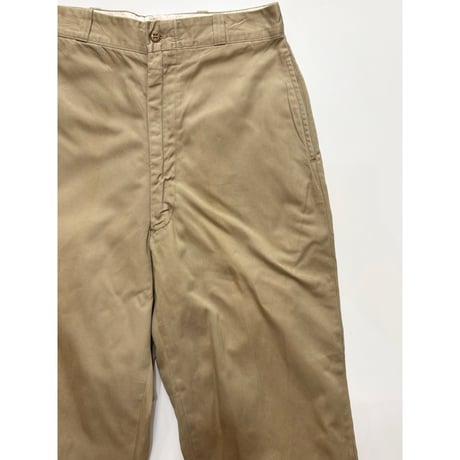 ヴィンテージ US.ARMY Military チノパン　27x31 古着 50s 米軍 USMC 「Cotton Uniform Twill Khaki」 ミリタリー