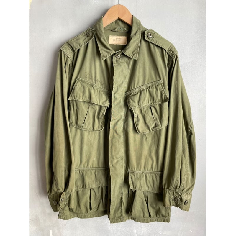 ジャケット・アウター 60s usarmy jungle fatigue jacket 60s US ARMY JUNGLE FATIGUE JACKET 3RD NON RIP MED SHORT