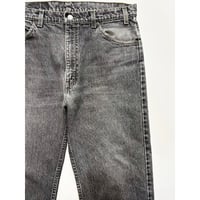 90s Levi’s 505 BLACK DENIM PANTS MADE IN USA🇺🇸 Size W36L30→W35L30