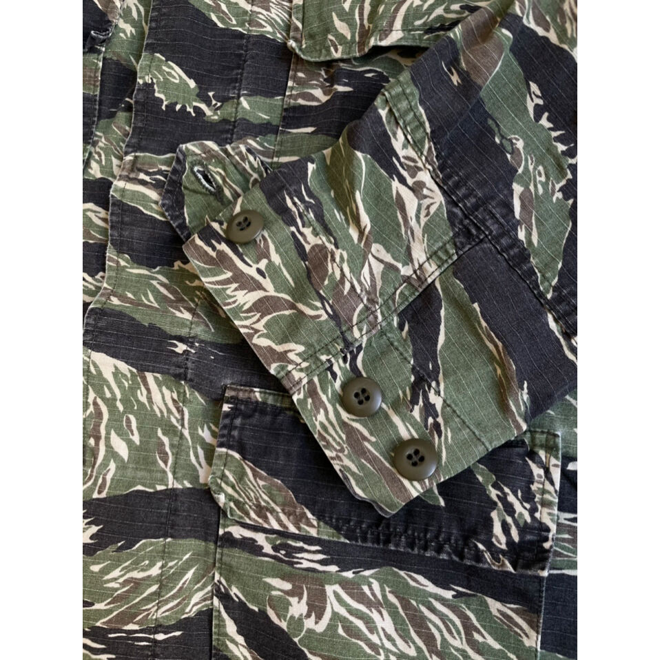 90s TRU-SPEC BDU ジャケット タイガーストライプカモ 民間品 90s TRU-SPEC BDU ジャケット タイガーストライプカモ 民間品