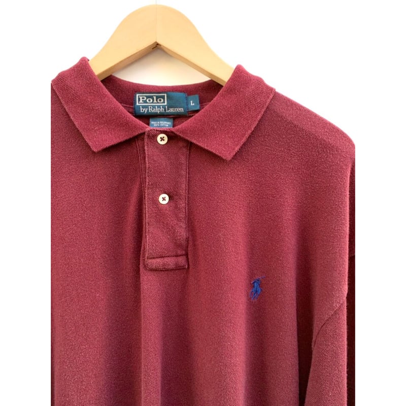 90s Ralph Lauren LONG SLEEVE POLO SHIRT Size L