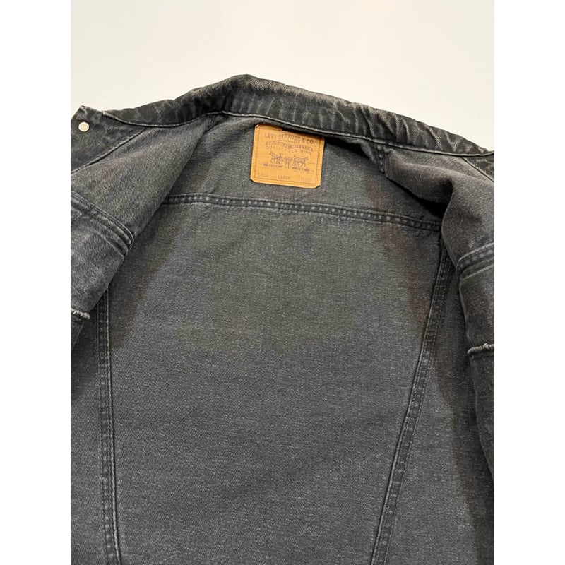 90s Levi's 57598 BLACK DENIM JACKET MADE IN USA