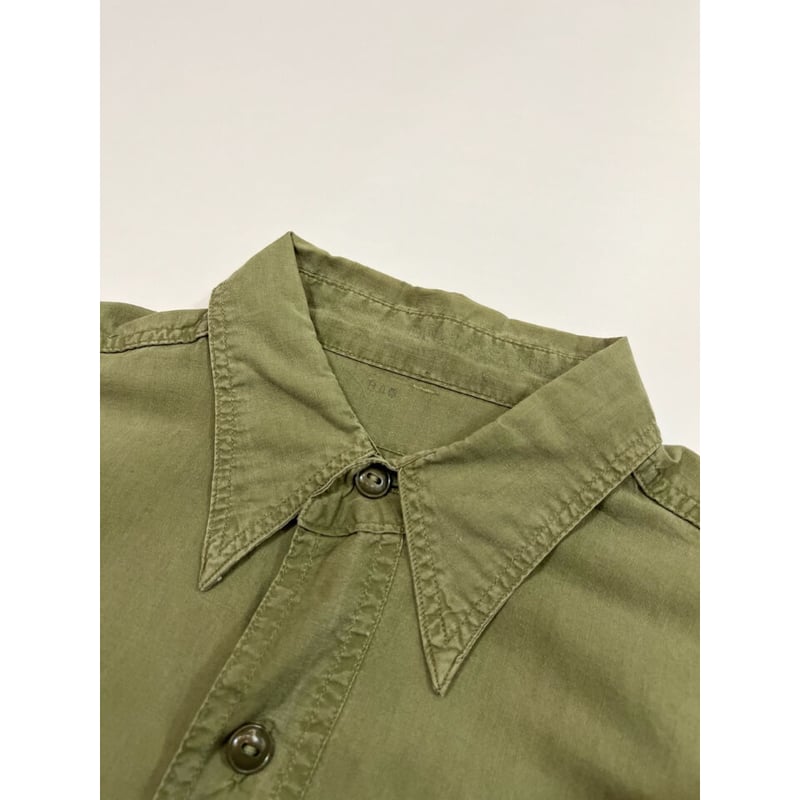 40s US NAVY N-3 COTTON POPLIN SHIRT Size L程 | K 