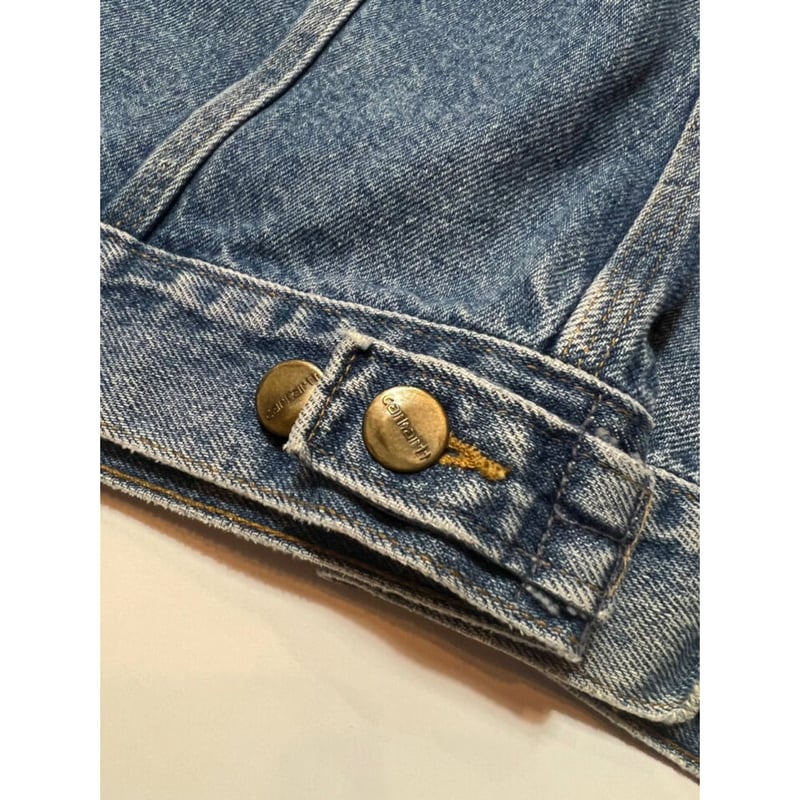 90s carhartt DENIM TRACKER JACKET MADE IN USA 🇺