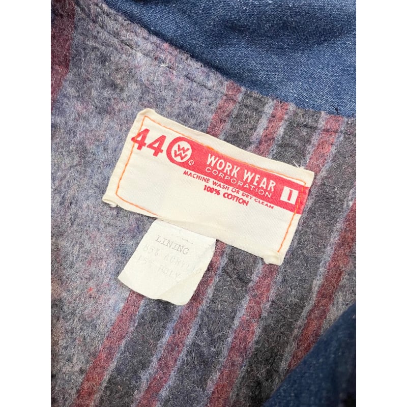 70s WORK WEAR CORPORATION DENIM JACKET MADE IN