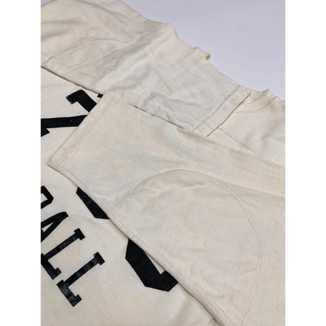 60s "DEAD STOCK" Unknown FOOT BALL Tee With ELBOW PATCH Size XL程