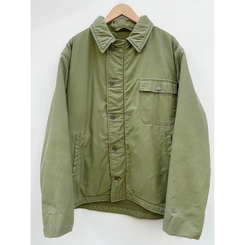 80s US NAVY A-2 DECK JACKET Size LARGE程 | KORDS
