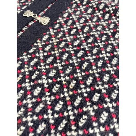 80〜90s L.L.Bean WOOL CARDIGAN MADE IN NORWAY 🇳🇴 Size L (LADIES)
