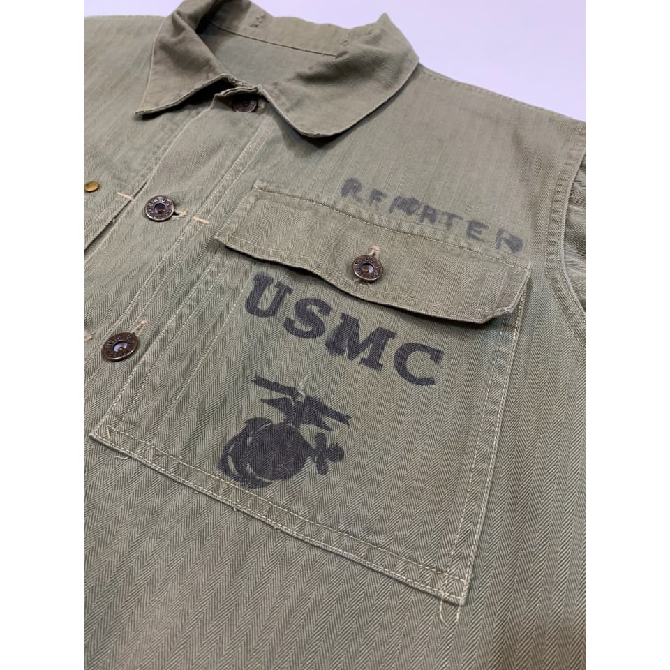 40s US MARINE CORPS P-44 HBT JACKET Size 42程 | 40s US MARINE CORPS P-44 HBT JACKET Size 42程 |