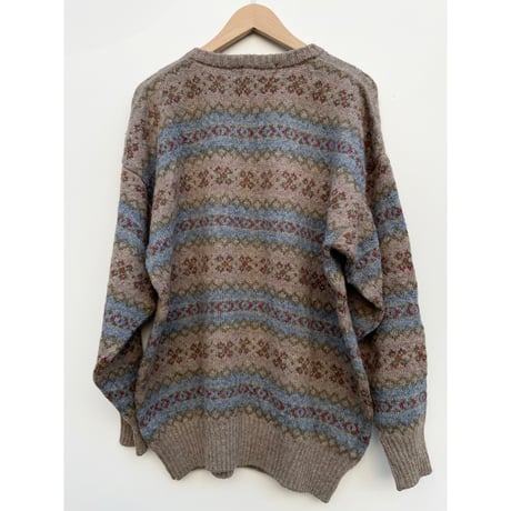 80s BROOKS BROTHERS SHETLAND WOOL KNIT MADE IN SCOTLAND 🏴󠁧󠁢󠁳󠁣󠁴󠁿 Size L