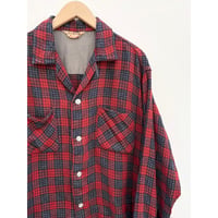 60s FOX KNAPP OPEN COLLAR SHIRT MADE IN USA 🇺🇸 Size L