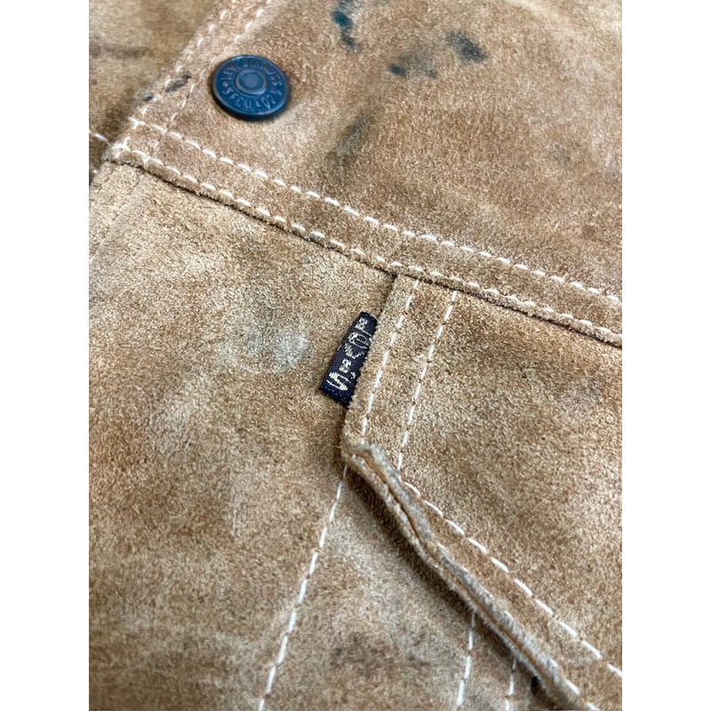 80s Levi's 70506 SUEDE TRACKER JACKET Size L |