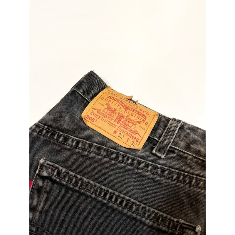 00s Levi's 505-0260 BLACK DENIM PANTS MADE IN U