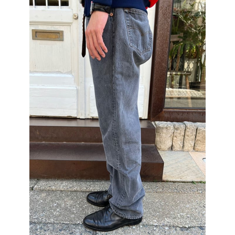 80s Levi's 501-0658 BLACK DENIM PANTS MADE IN U