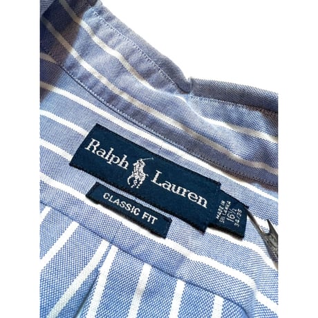 90s Ralph Lauren OXFORD B/D SHIRT Size 16 1/2