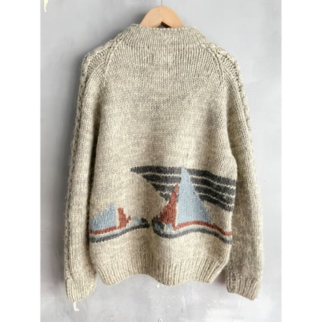 80s LONG HOUSE COWICHAN SWEATER Size L