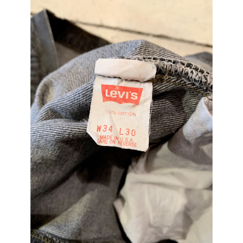 90s Levi's 501-0658 BLACK DENIM PANTS MADE IN U