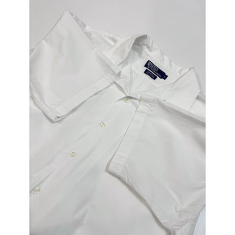 90s Ralph Lauren "CALDWELL" S/S OPEN COLLAR SHIRT Size L