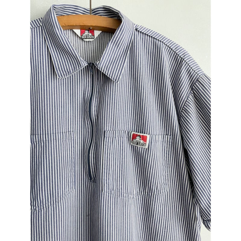90’s UK/DAVIES/シャツ/幻デビッドデイヴィス 90s BEN DAVIS PULLOVER S/S WORK SHIRT Size XL |