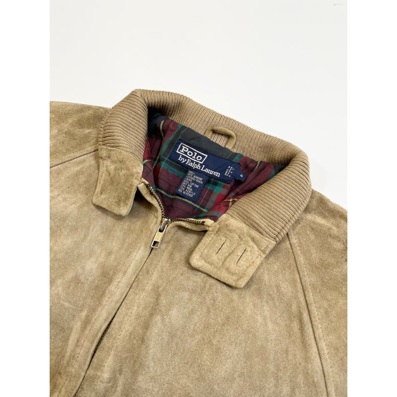 80〜90s Ralph Lauren SUEDE HARRINGTON JACKET Siz