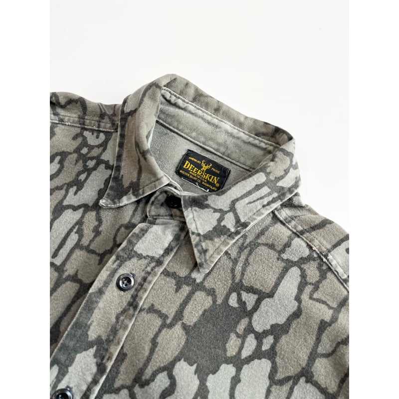 【80's〜 TREBARK CAMO】\"Utility Shirt\" Vintage 80's Winchester Trebark Camo Button Up Shirt