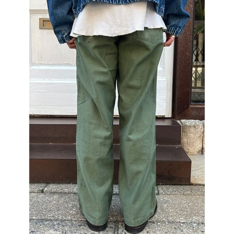 64s US ARMY OG-107 COTTON SATEEN BAKER PANTS Size W33L31