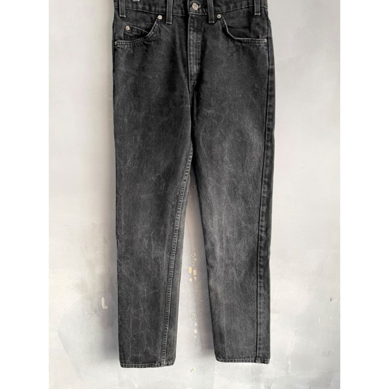 90s Levi's 505-4159 BLACK DENIM PANTS MADE IN U...