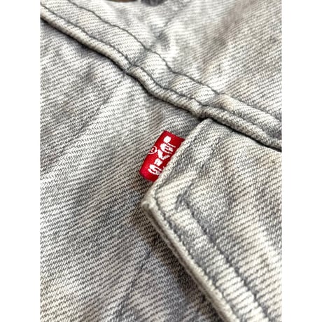 〜90s Levi’s 70507 "CHEMICAL WASH "GRAY DENIM JACKET MADE IN USA 🇺🇸 Size S