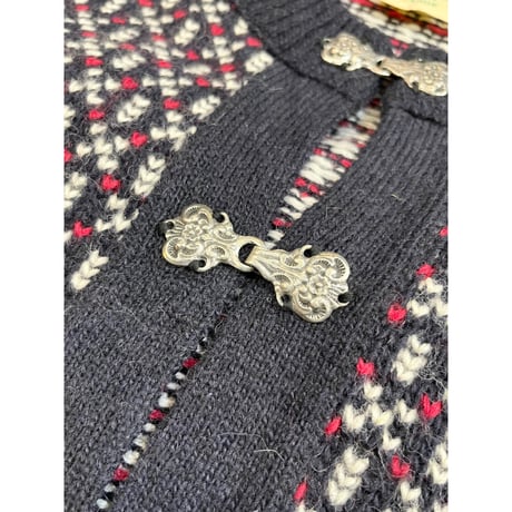 80〜90s L.L.Bean WOOL CARDIGAN MADE IN NORWAY 🇳🇴 Size L (LADIES)