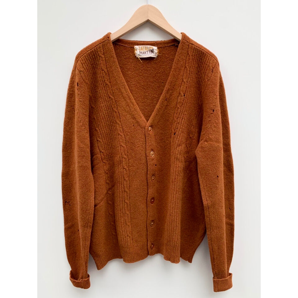 60s CATALINA MARTIN LAMBSWOOL CARDIGAN Size L〜X