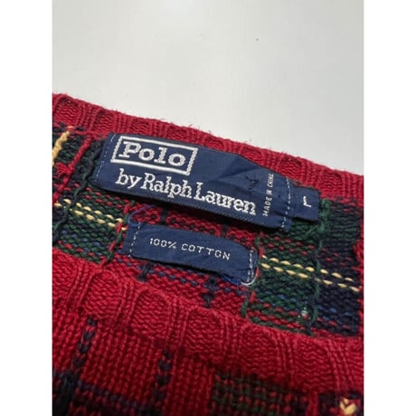 90s Ralph Lauren COTTON KNIT  Size L