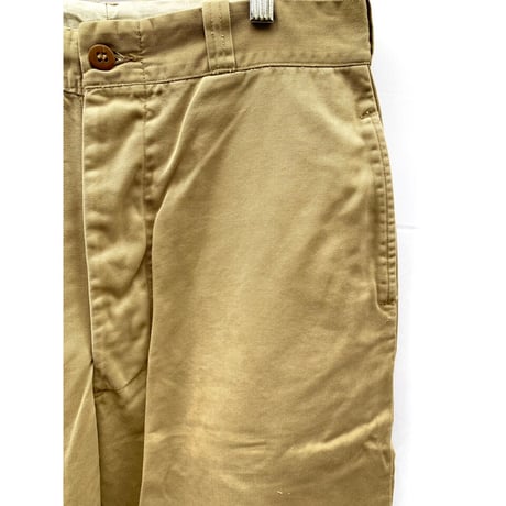 50s US ARMY KHAKI TROUSERS Size W31L29
