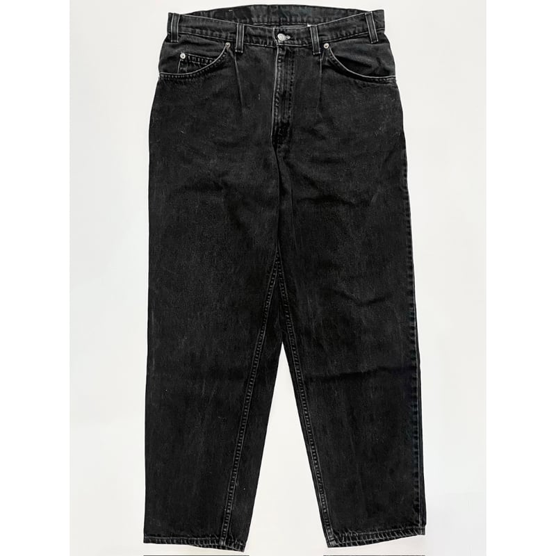 Levi's569/W40L32/ブラックデニム/ルーズ/裾口広め/古着/536 Levi's569/W40L32/ブラックデニム/ルーズ/裾口広め/古着/536