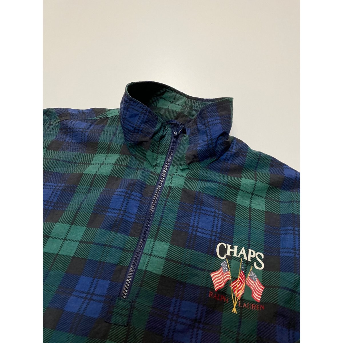 90s CHAPS Ralph Lauren HALFZIP NYLON PULLOVER J