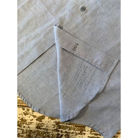 97s "DEADSTOCK" US NAVY UTILITY CHAMBRAY SHIRT Size M