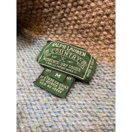 90s POLO COUNTRY HAND KNIT CARDIGAN Size M