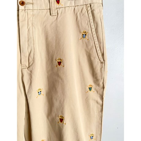 00s Ralph Lauren "GOLF PATTERN" CHINO PANTS Size W34L34→W34L33