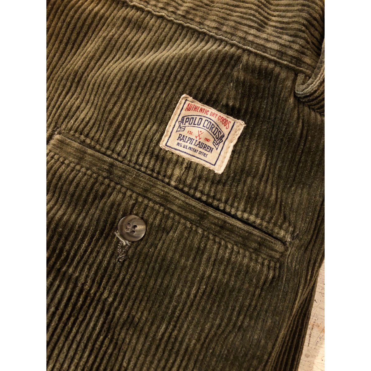 80s Ralph Lauren POLO CORDS 2TUCK PANTS MADE IN
