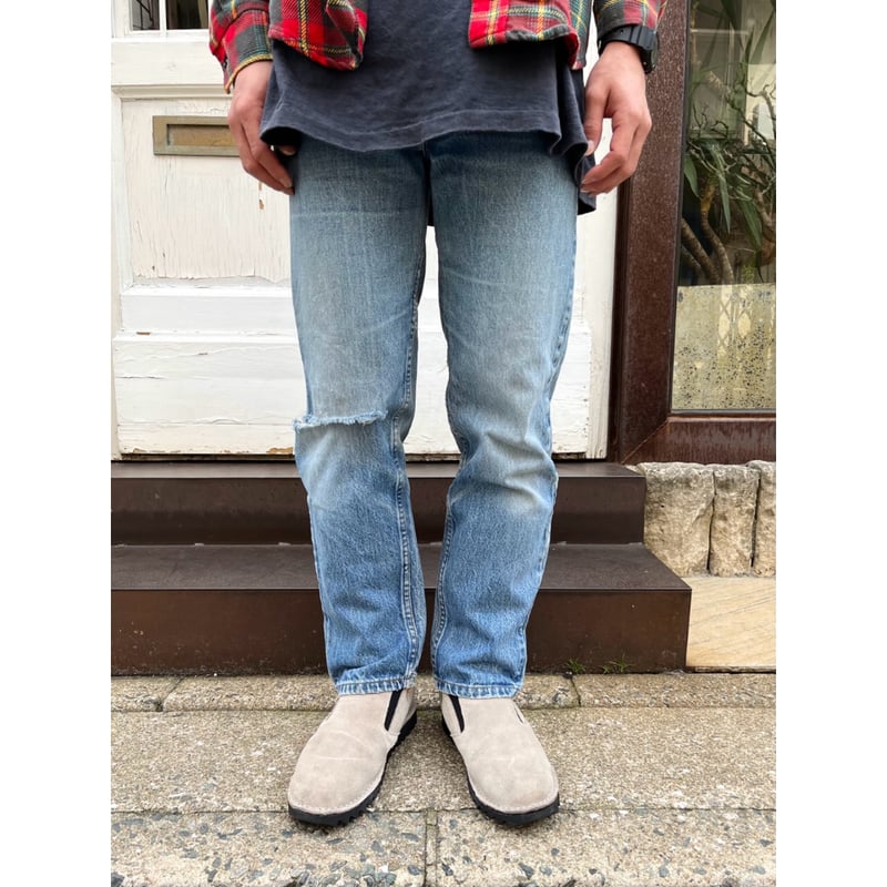 80s USA製 Levis 505 リペアカスタムデニム ビンテージジーンズ 80s USA製 Levi's 505 オレンジタブ デニムパンツ W33L32 | 古着