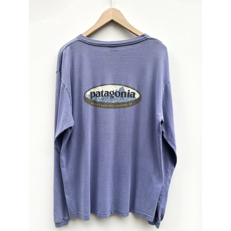 90's USA製 パタゴニア オーバルロゴ Tシャツ L ビンテージ フェード fit=scale-down,w=1200