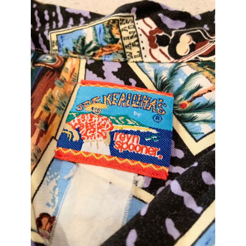 【Reyn Spooner × JOE KEALOHA’S 】アロハシャツM REYN SPOONER JOE KEALOHA'S レインスプーナー マテリアル