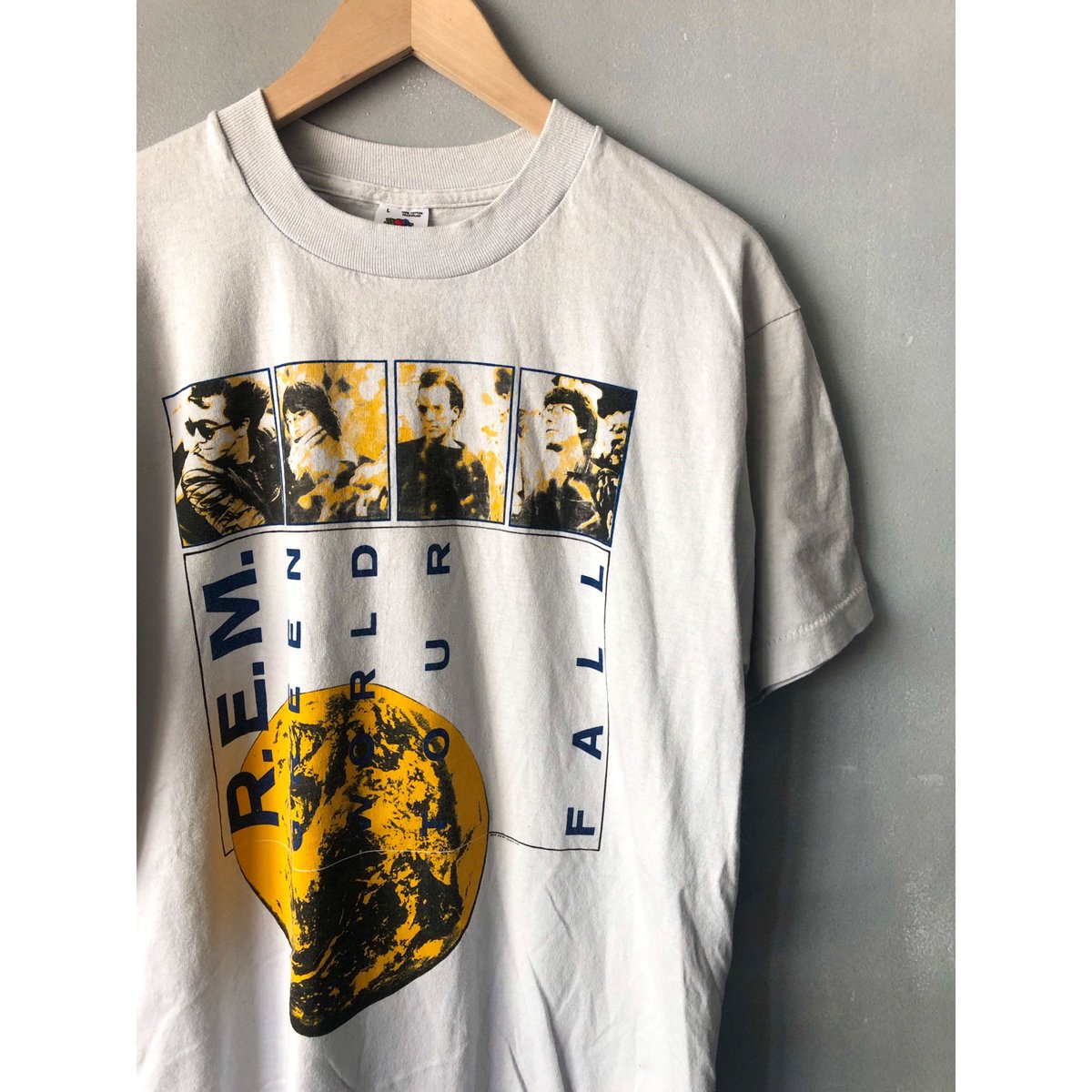 ☆激レア☆　R.E.M. ツアーTシャツ Vintage 1989 REM Green Tour Shirt - TokoPyramid