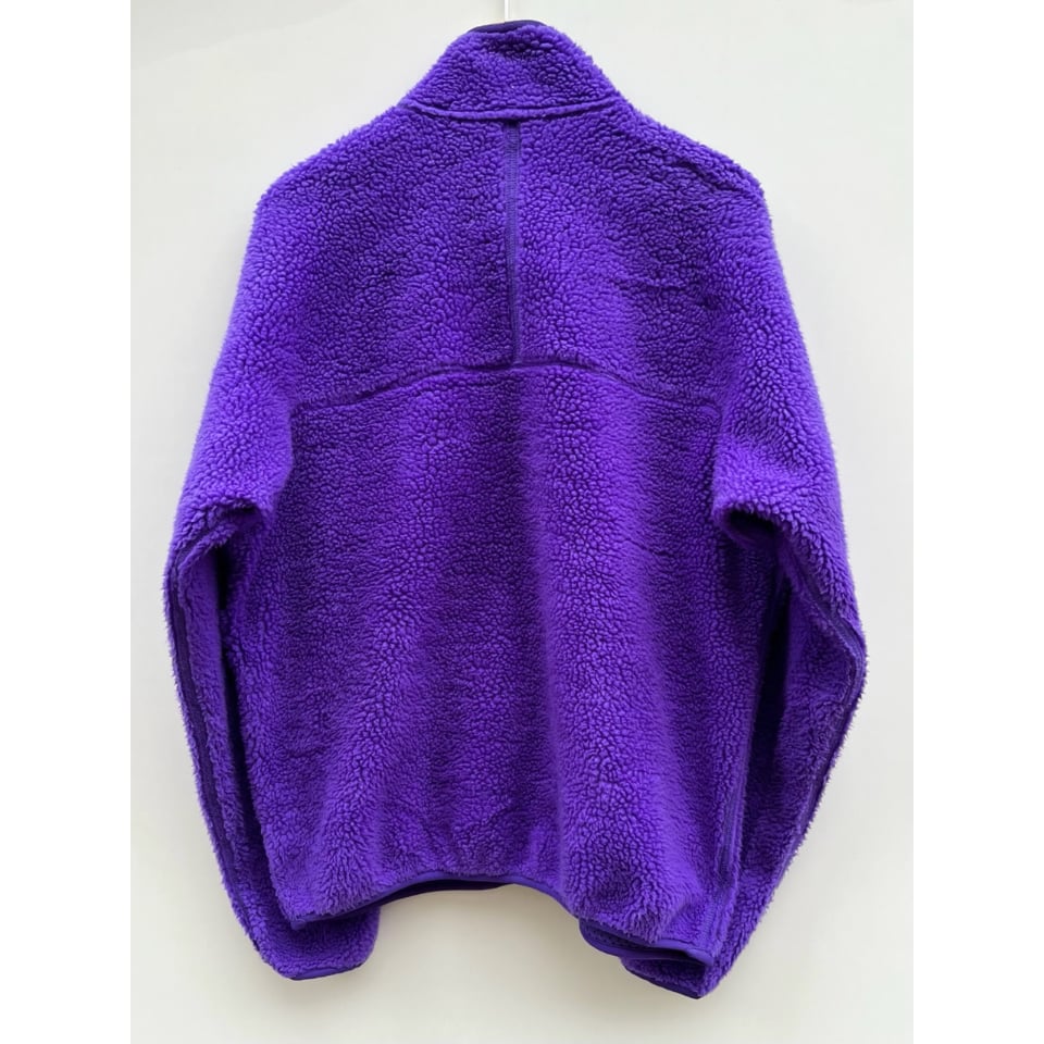 ⭐️USA製90s⭐️ラッセル コットンカーディガン 紫 L XL ポケット付き