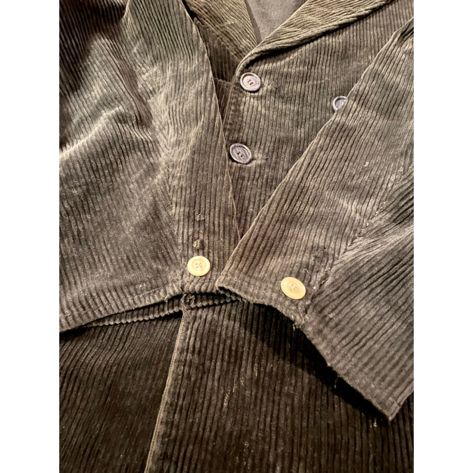 80s DOUBLE BREASTED CORDUROY WORK JACKET MADE I