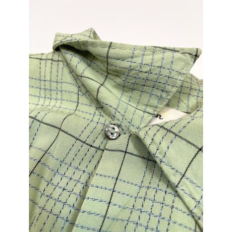 50s RAYON OPEN COLLAR SHIRT Size M