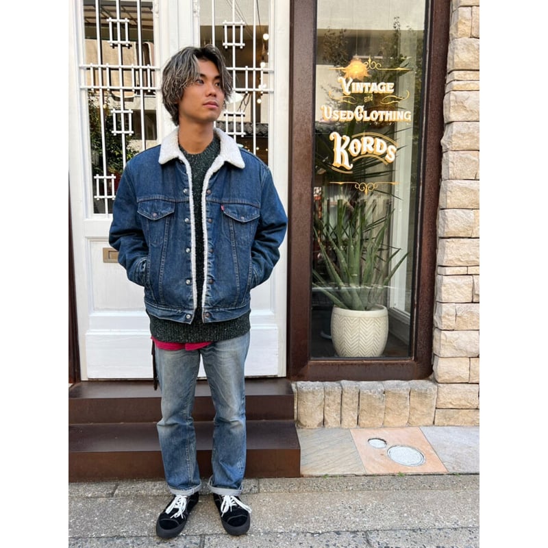 å倧㪠80s Levi's 70608 DENIM BOA JACKET MADE IN USA ðº ãžã£ã±ããã»ã¢ãŠã¿ãŒ