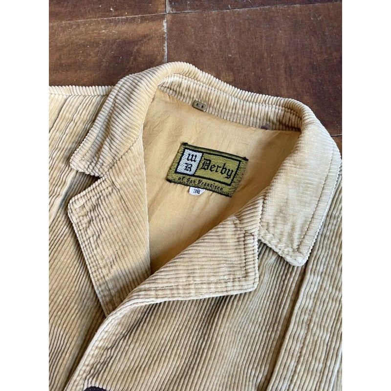 60s〜70s derby of San Francisco CORDUROY NORFOLK 60s〜70s derby of San Francisco CORDUROY NORFOLK